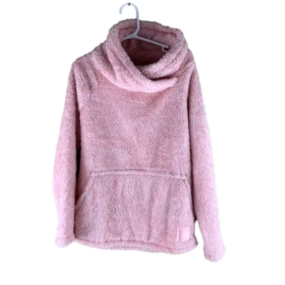 O'Neill Girl's Pink Fluffy Sherpa Sweater size  Medium
